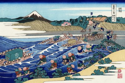 Fujisan von Kanaya auf der Tōkaidō von Katsushika Hokusai